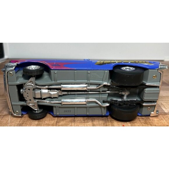 1999 WCW Uncensored Goldberg Diecast Model Car Autographed Collectible Blue & Wh - Picture 6 of 8